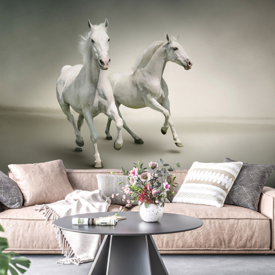 Papel pintado panorámico - Caballos