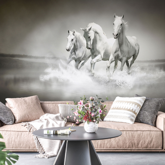 Papel pintado panorámico - Caballos