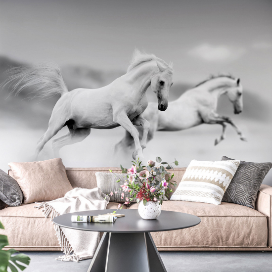 Papel pintado panorámico - Caballos