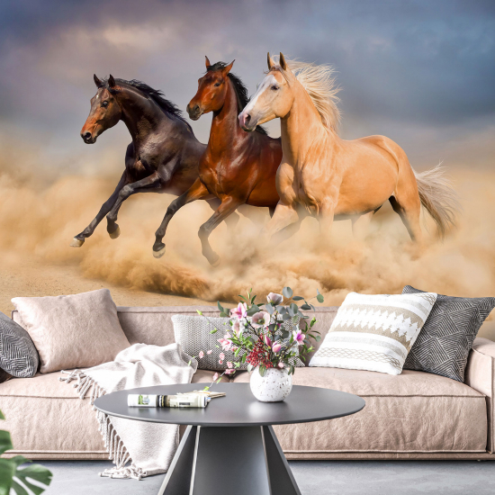 Papel pintado panorámico - Caballos