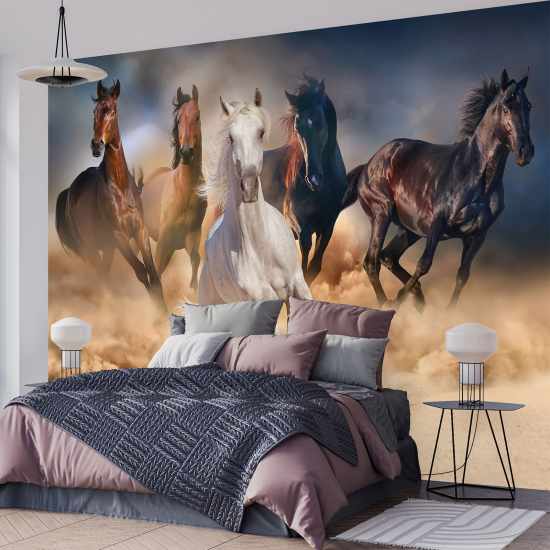 Papel pintado panorámico - Caballos