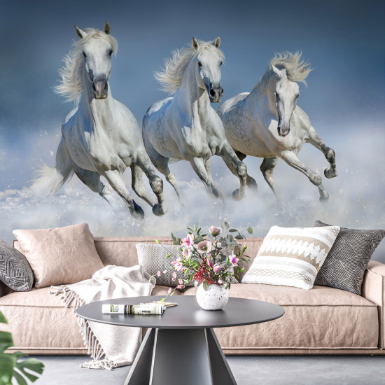 Papel pintado panorámico - Caballos