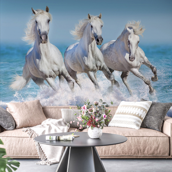 Papel pintado panorámico - Caballos