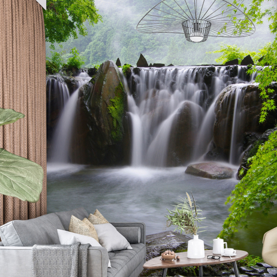 Papel pintado panorámico - Cascada