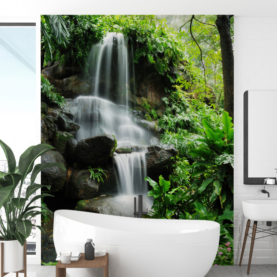Papel pintado panorámico - Cascada