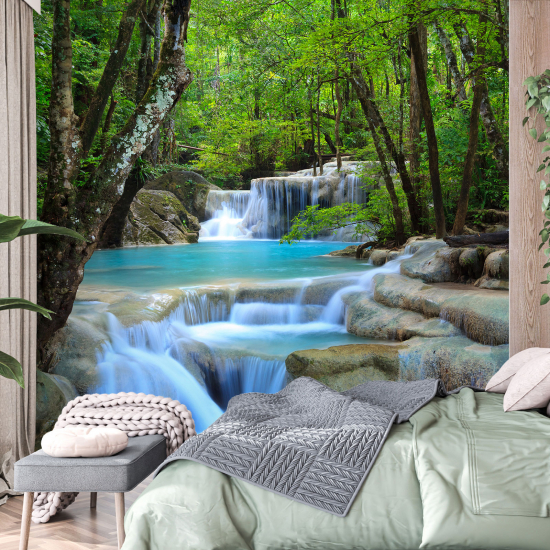 Papel pintado panorámico - Cascada