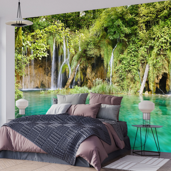Papel pintado panorámico - Cascadas