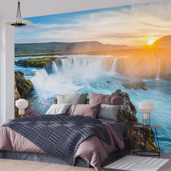 Papel pintado panorámico - Cascadas