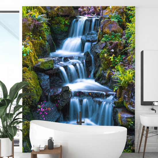 Papel pintado panorámico - Cascadas