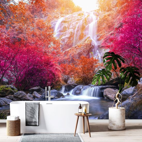 Papel pintado panorámico - Cascadas