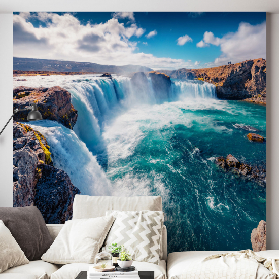 Papel pintado panorámico - Cascadas