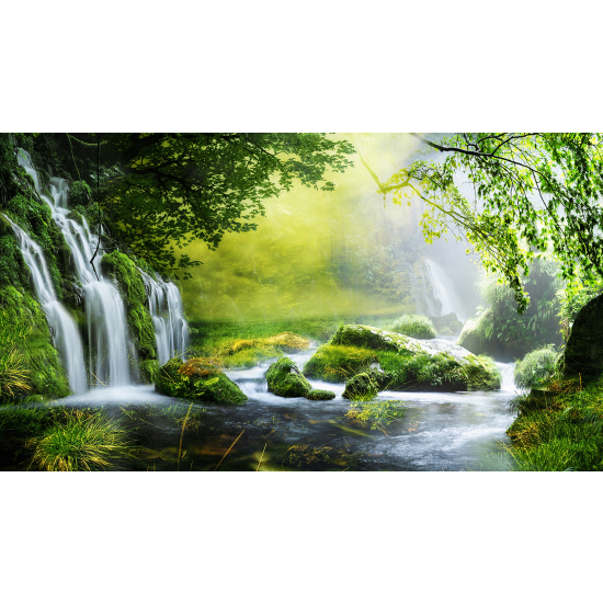 Papel pintado panorámico - Cascadas