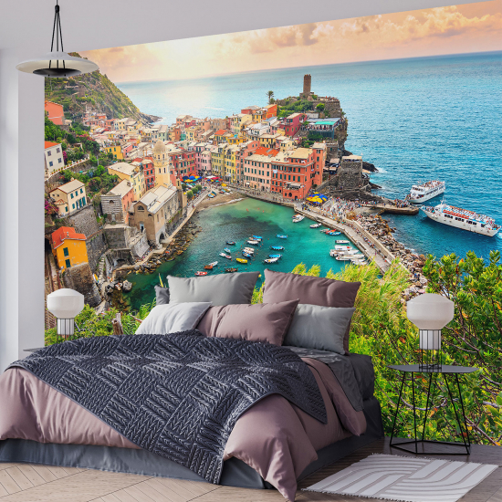 Papel pintado panorámico - Cinque Terre Italia