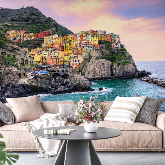 Papel pintado panorámico - Cinque Terre Italia