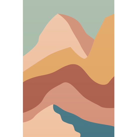 Papel pintado panorámico - Desierto Boho