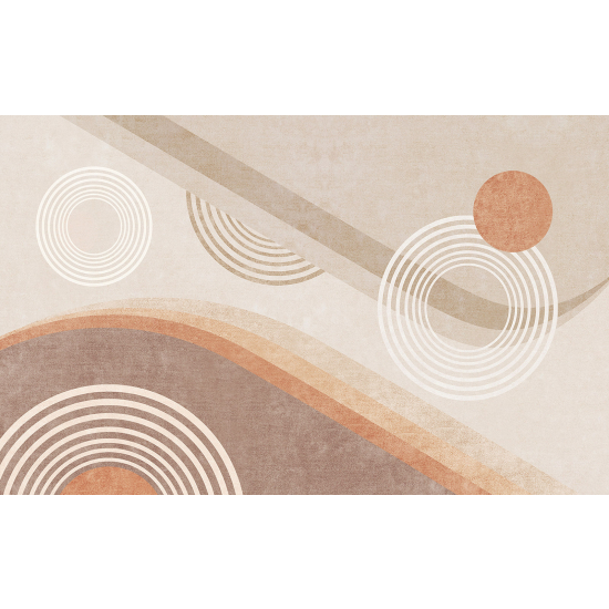 Papel pintado panorámico - Diseño de círculos