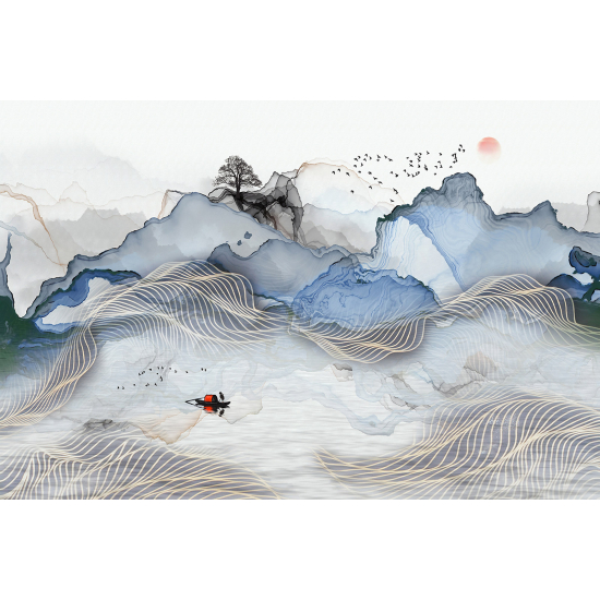 Papel pintado panorámico - Diseño de paisaje