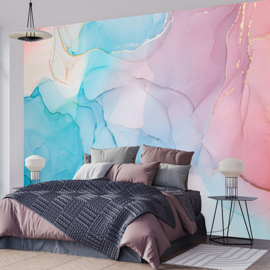 Papel pintado panorámico - Efecto marmoleado