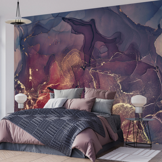 Papel pintado panorámico - Efecto marmoleado