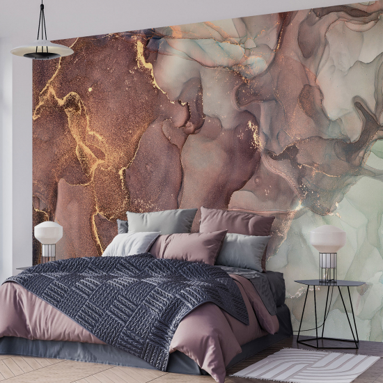 Papel pintado panorámico - Efecto marmoleado