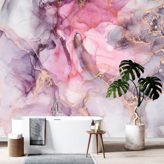 Papel pintado panorámico - Efecto marmoleado