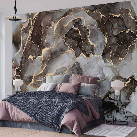 Papel pintado panorámico - Efecto marmoleado