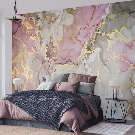 Papel pintado panorámico - Efecto marmoleado