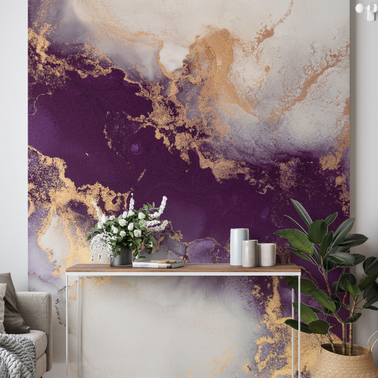 Papel pintado panorámico - Efecto marmoleado