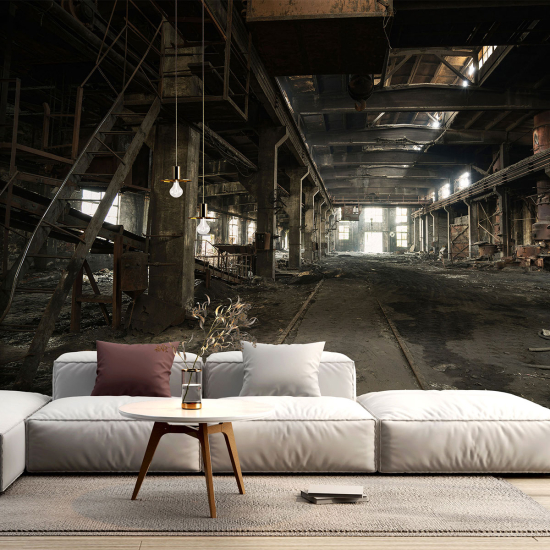 Papel pintado panorámico - Fábrica abandonada