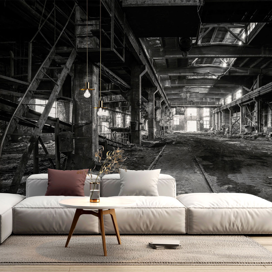 Papel pintado panorámico - Fábrica abandonada