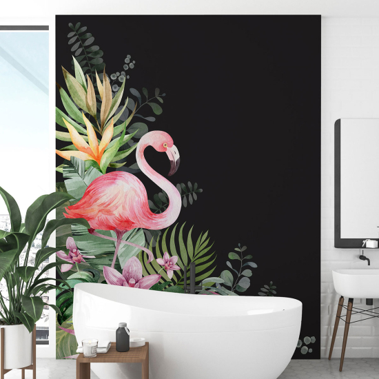 Papel pintado panorámico - Flamenco rosa