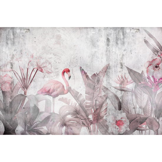 Papel pintado panorámico - Flamenco Rosa