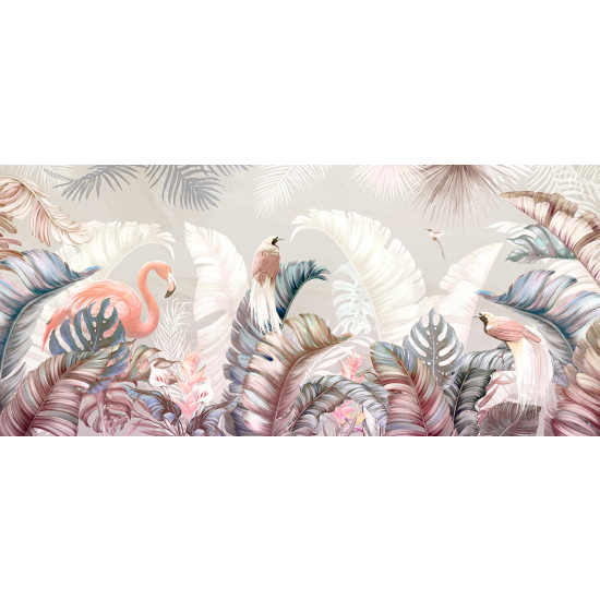 Papel pintado panorámico - Flamenco Rosa