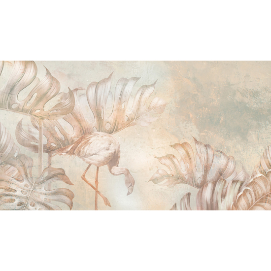 Papel pintado panorámico - Flamenco Rosa
