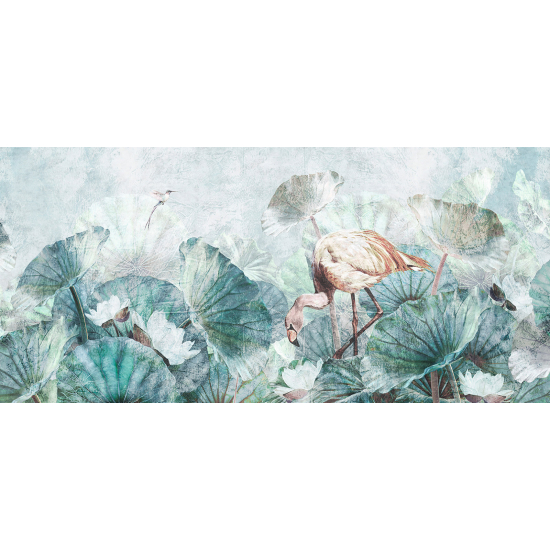 Papel pintado panorámico - Flamenco Rosa