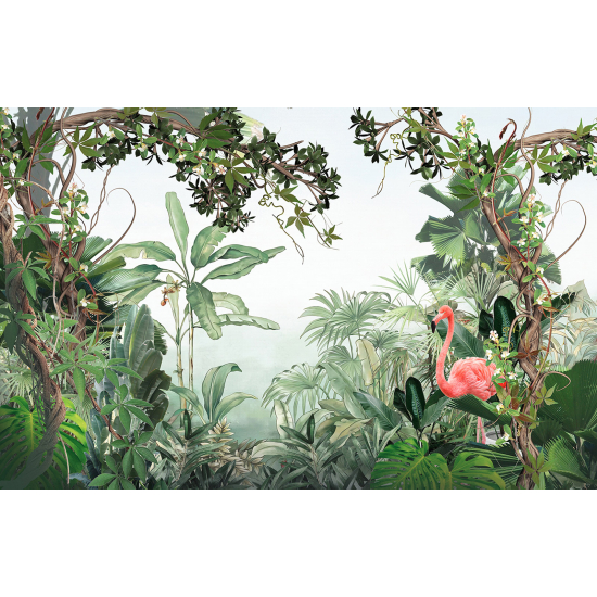Papel pintado panorámico - Flamenco Rosa