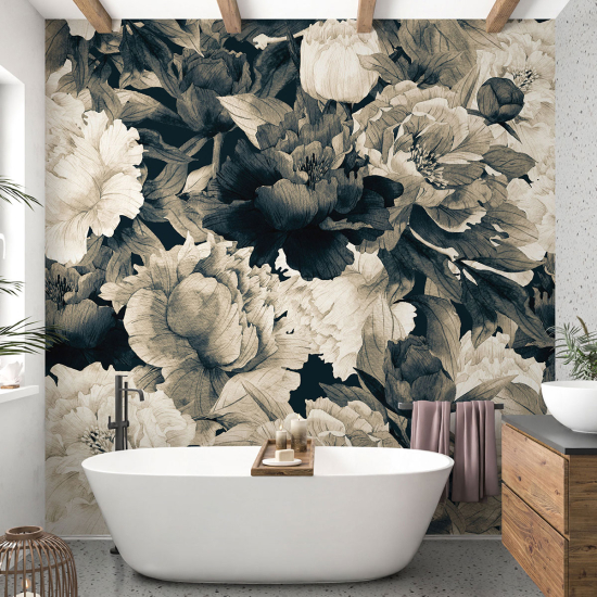 Papel pintado panorámico - Flores