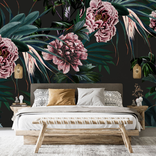 Papel pintado panorámico - Flores