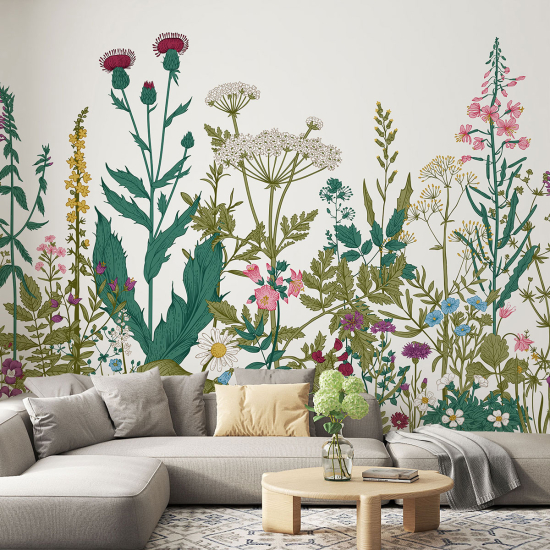 Papel pintado panorámico - Flores
