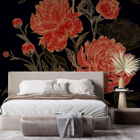 Papel pintado panorámico - Flores