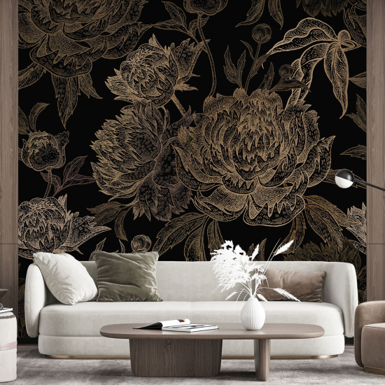 Papel pintado panorámico - Flores