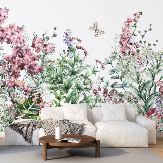 Papel pintado panorámico - Flores