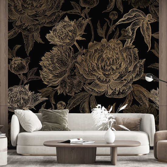 Papel pintado panorámico - Flores