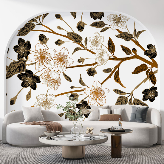 Papel pintado panorámico - Flores