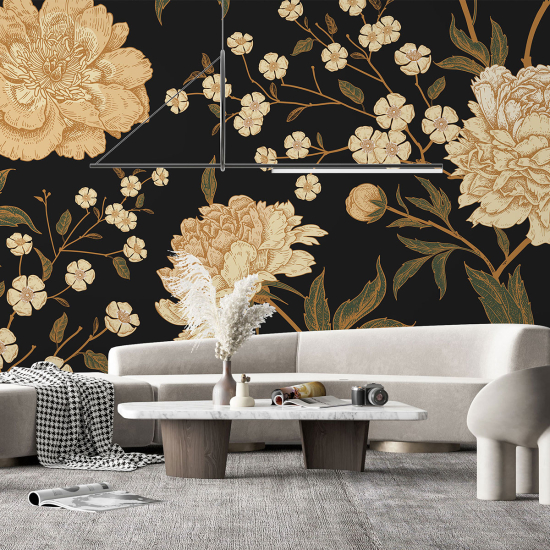 Papel pintado panorámico - Flores