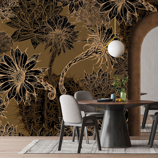 Papel pintado panorámico - Flores