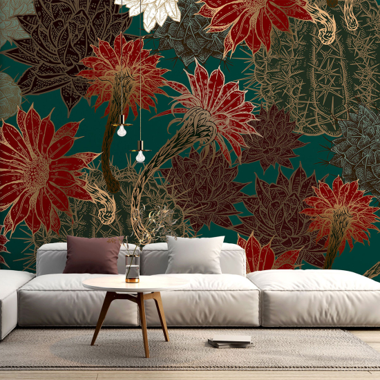 Papel pintado panorámico - Flores