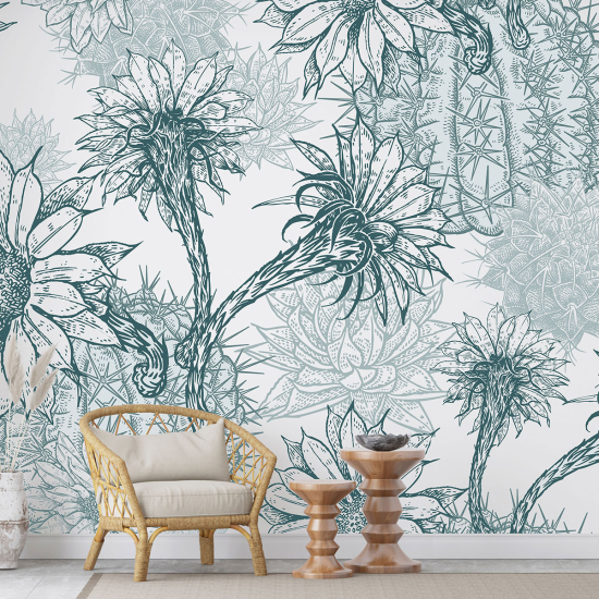 Papel pintado panorámico - Flores