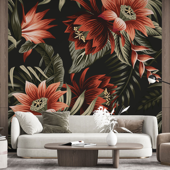 Papel pintado panorámico - Flores