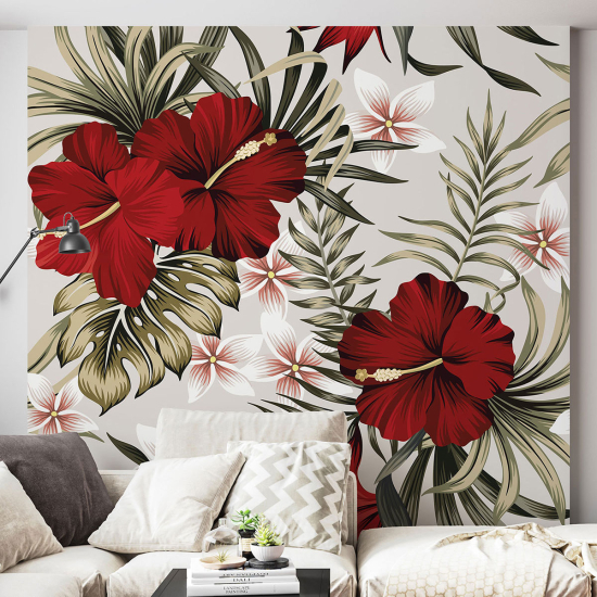 Papel pintado panorámico - Flores